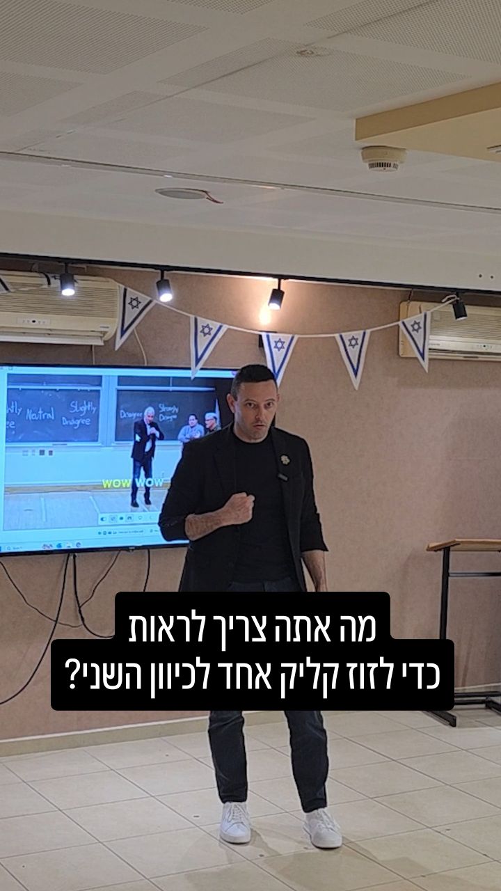 שיטת "קליק אחד": הטקטיקה המנצחת לניהול שיחות בלתי אפשריות